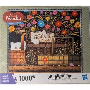 Charles Wysocki Triple Trouble 1000 PC Puzzle Hasbro Milton complete